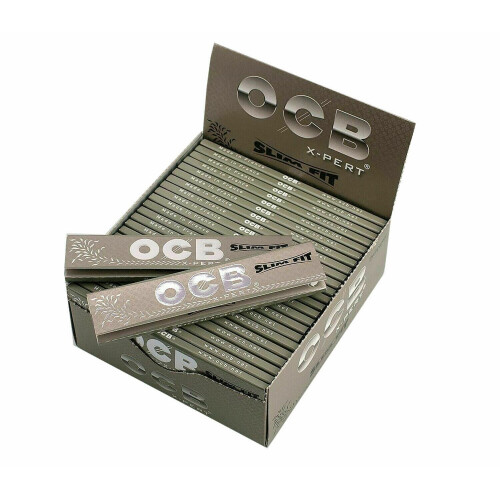 (5 Booklets) OCB Silver X-Pert Slim Fit King Size Smoking Premium Rolling Papers