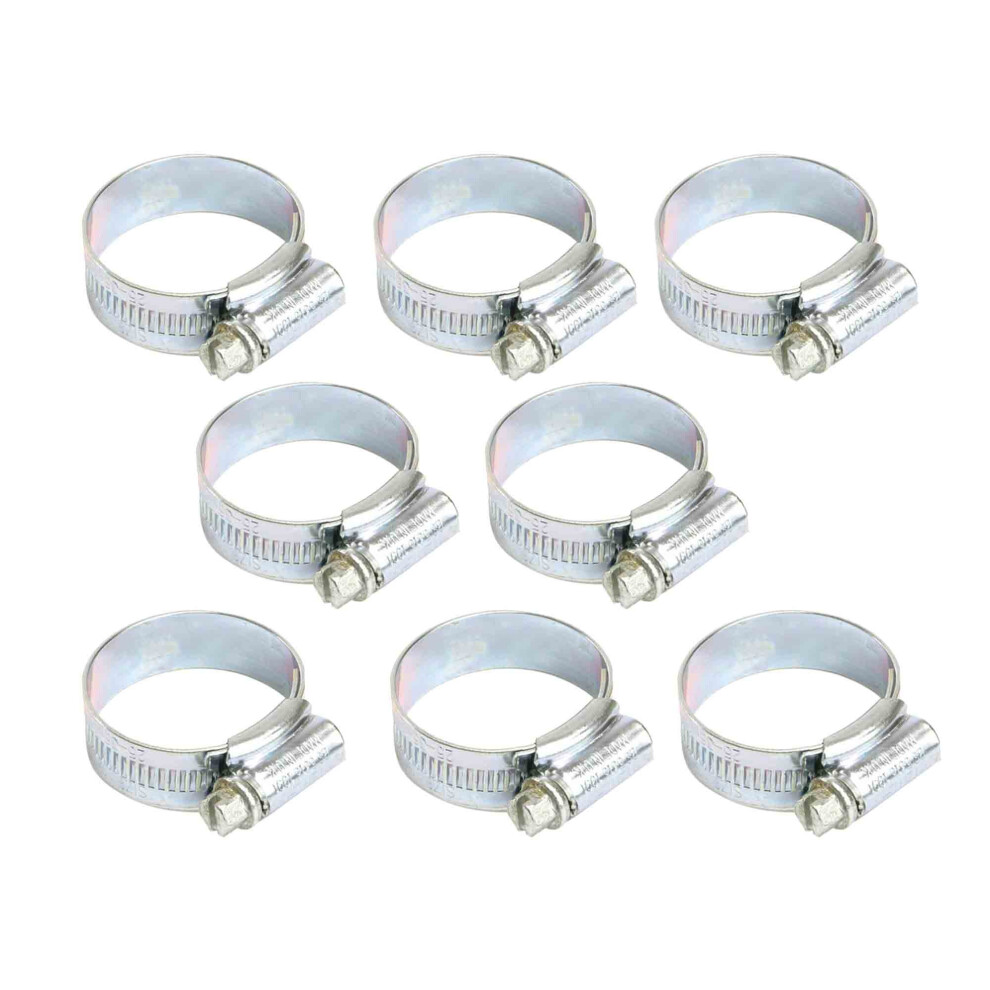 (8) Lowenergie Swimming Pool Hose Clamp Accessory 30-40mm Hose 2, 4, 6, 8, 10