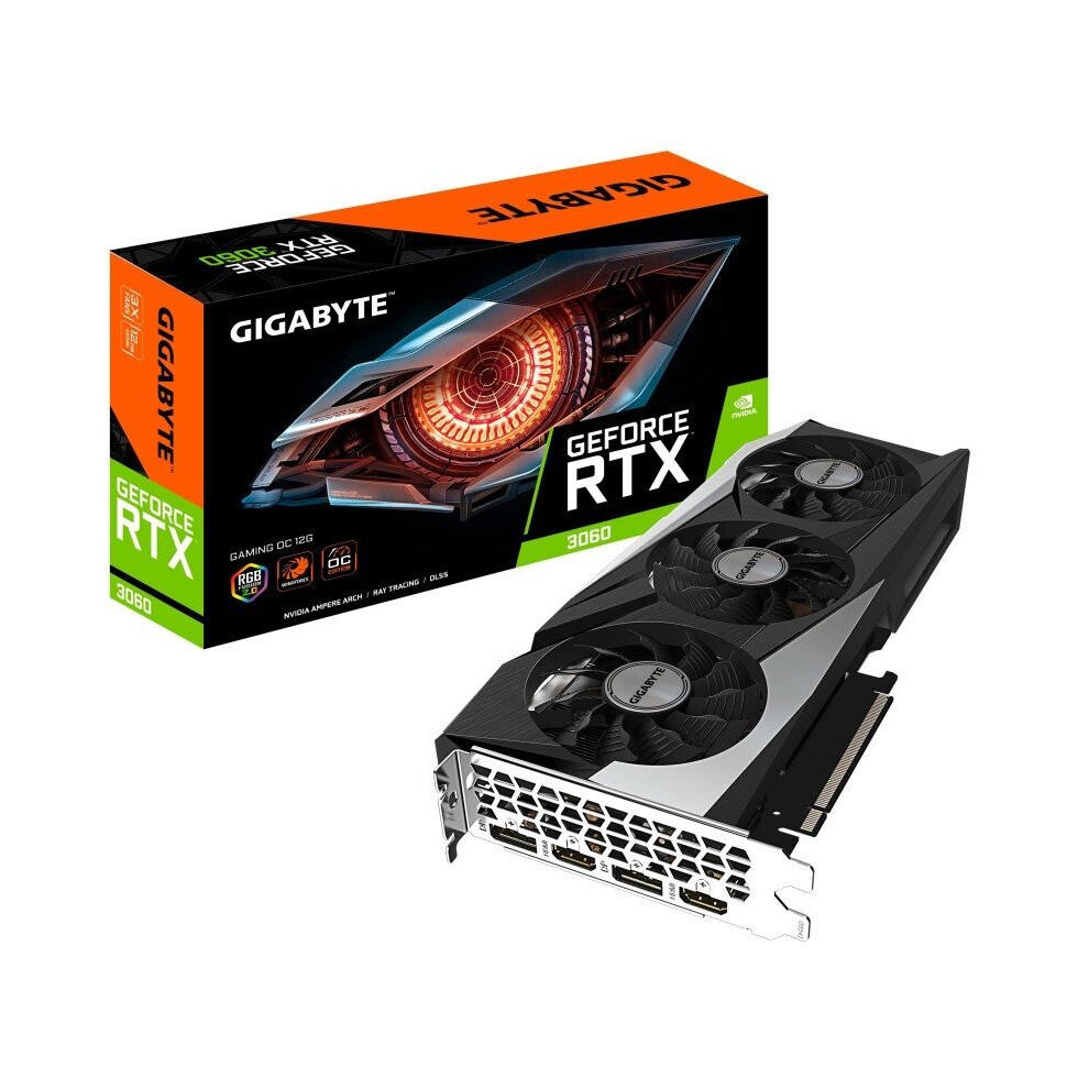 Gigabyte Nvidia Geforce Rtx 3060 12Gb Gaming Oc Ampere Graphics Card