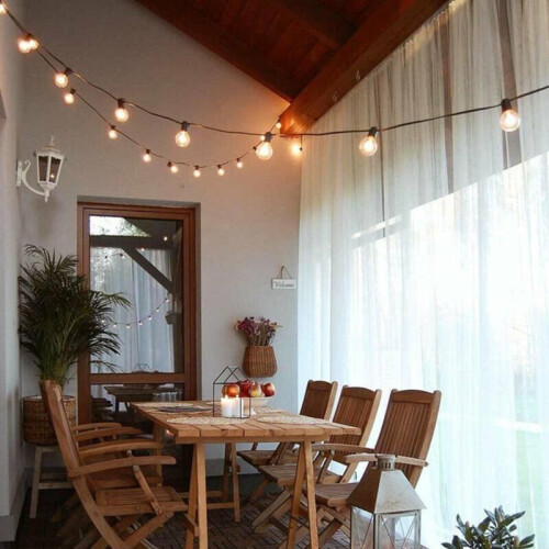 50ft Globe Festoon String Lights 1