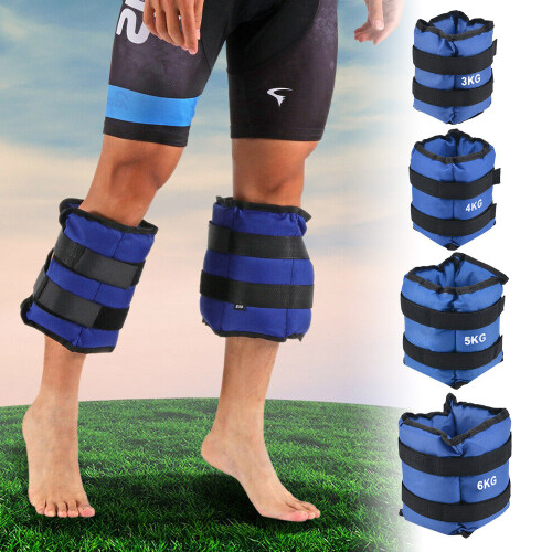 6KG Ankle Weights Resistance Strength Exercise Wrist Bracelets Straps