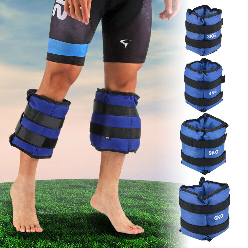 6KG Ankle Weights Resistance Strength Exercise Wrist Bracelets Straps