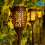 8X PCs Solar Light Waterproof LED Flame Flickering Dancing Garden Lamp 9