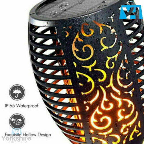 8X PCs Solar Light Waterproof LED Flame Flickering Dancing Garden Lamp 2
