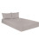 (Double, Grey) Polycotton Plain Dyed Fitted Sheet Hotel Quality Soft Luxury Easy Care Bed Sheets Only. 1