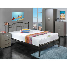 (3FT Single 90cm, Black) Sussex Low Foot End And Mesh Base Metal Bed Frame