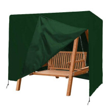 (Green) Heavy Duty Waterproof 3 Seater Swinging Garden Hammock Cover Swing Patio