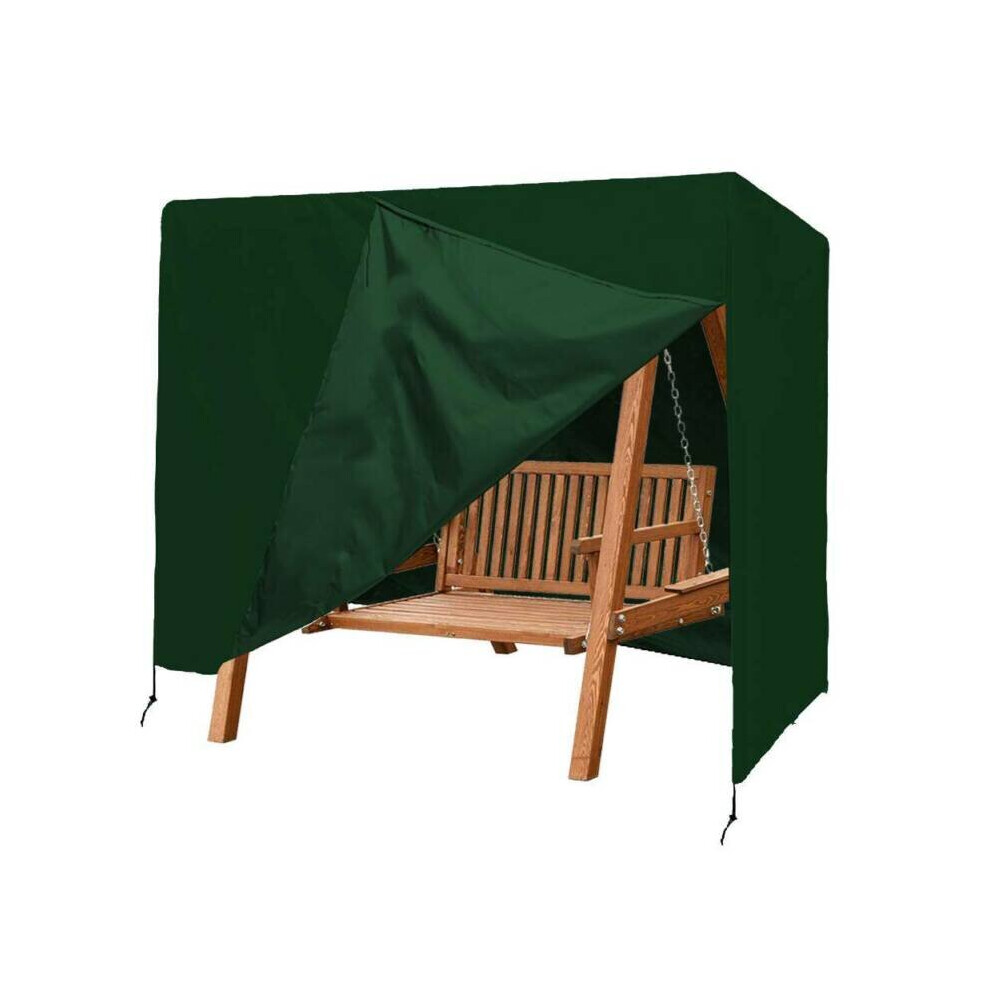 (Green) Heavy Duty Waterproof 3 Seater Swinging Garden Hammock Cover Swing Patio