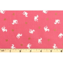Fat Quarter Baby Dragon Magic Pink 100% Cotton Quilting Fabric