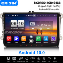 9" 8-Core Android 10.0 DAB+ Sat Nav DSP CarPlay Car Stereo For VW Passat Golf 5/6 Jetta Caddy Tiguan Seat Skoda