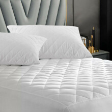 (Single) Extra Deep 30CM Quilted Mattress Protector Fitted Sheet Cover Single Double King Deep Quilted Mattress Protector Pad & Anchor Band