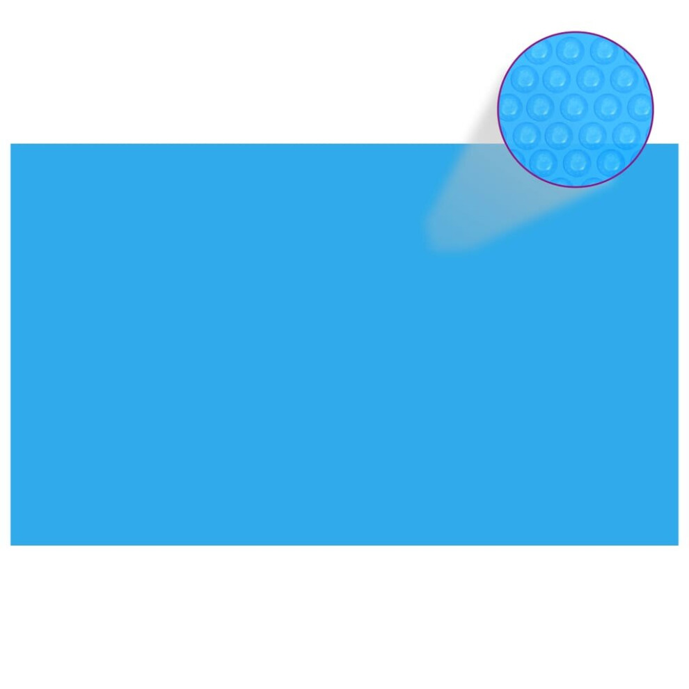vidaXL Rectangular Pool Cover 1000x600 cm PE Blue Swimming Pool Cloth Sheet