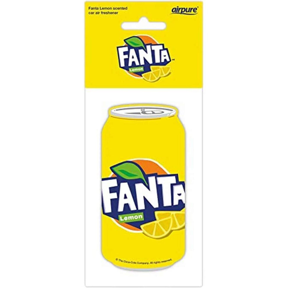 Fanta Car Air Freshener  Fragrance Scent 2D - Lemon