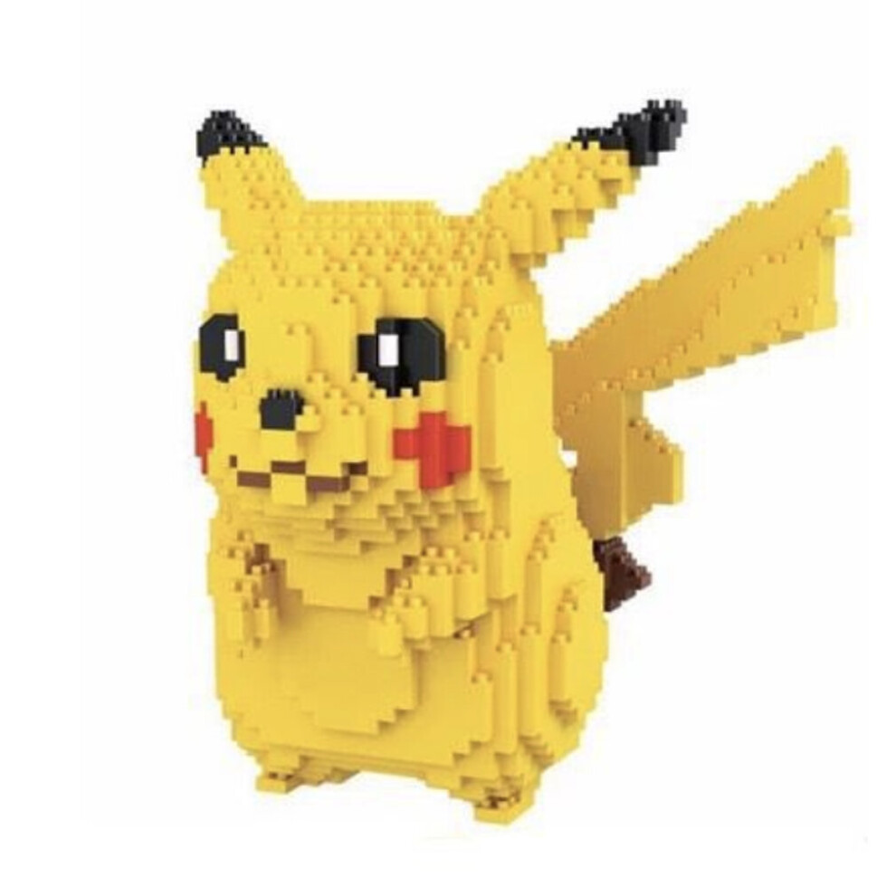 Eastvaps Building Blocks Pikachu Kids Figure Plastic Toy Creative Bricks Yellow