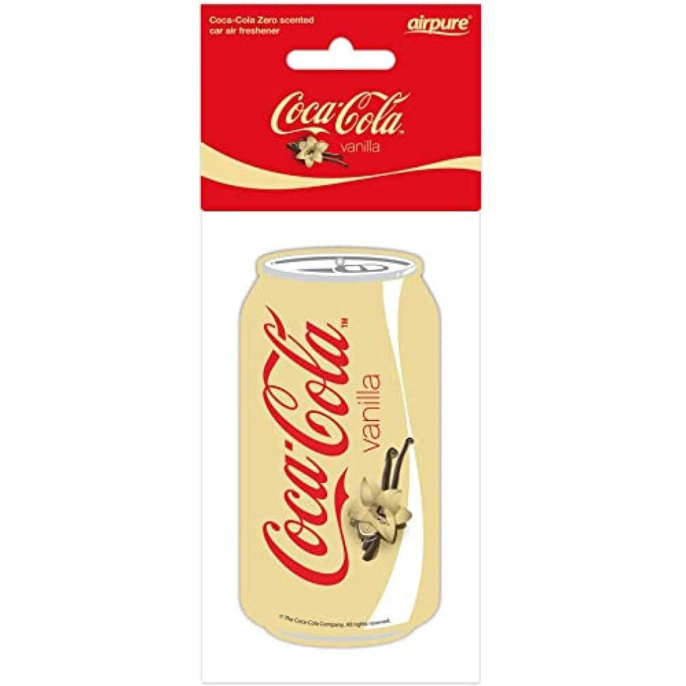 Vanilla Coca-Cola Can Car Air Freshener  Fragrance Scent 2D