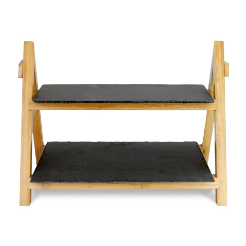 2 Tier Slate Cake Stand | M&W 1