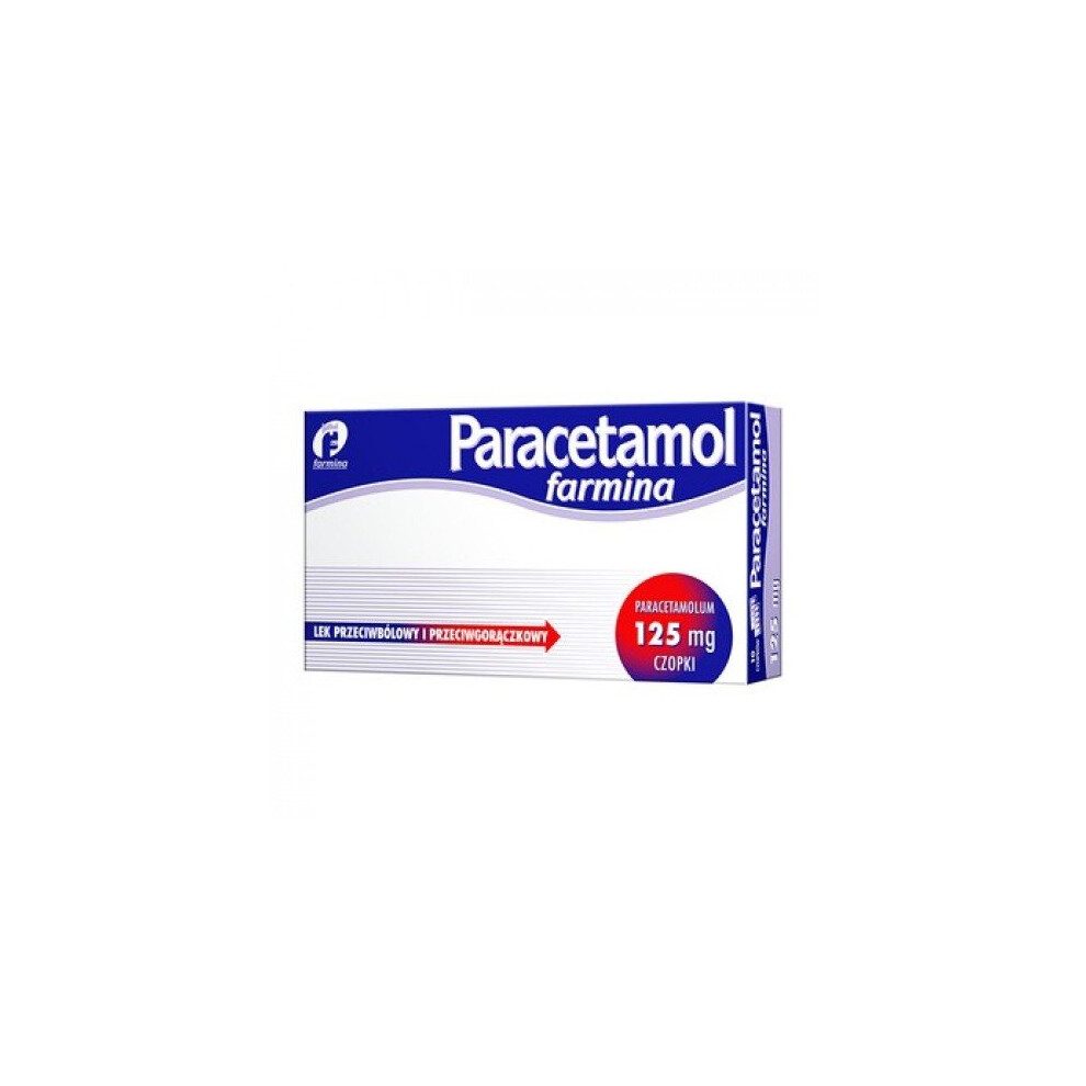 Paracetamol Farmina 125 mg, suppositories, 10 pieces, czopki