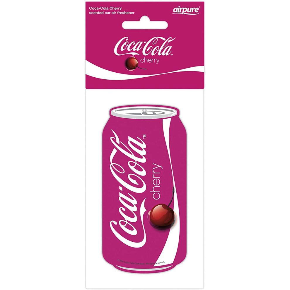 Coca-Cola Can Car Air Freshener  Fragrance Scent 2D - Cherry Coca-Cola