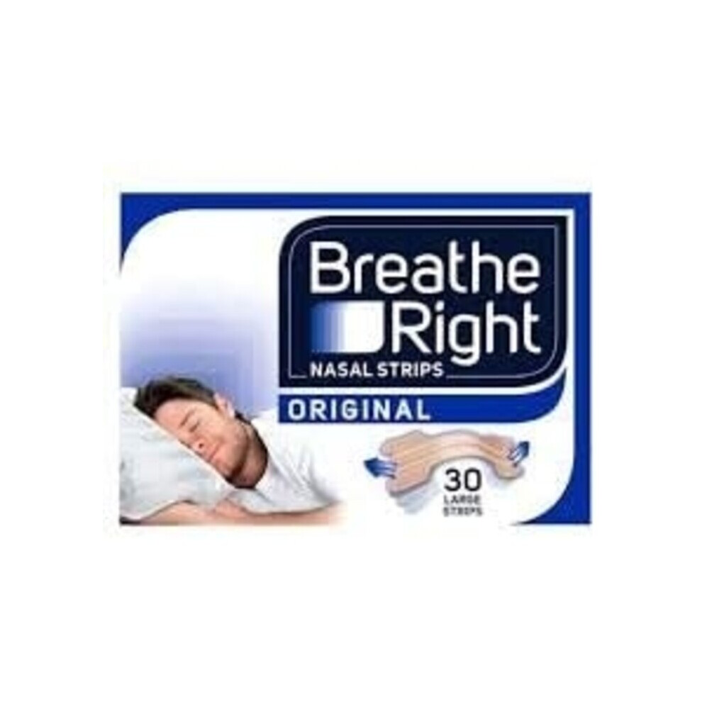 Breathe Right Snoring Congestion Relief Nasal Strips, 30 Strips