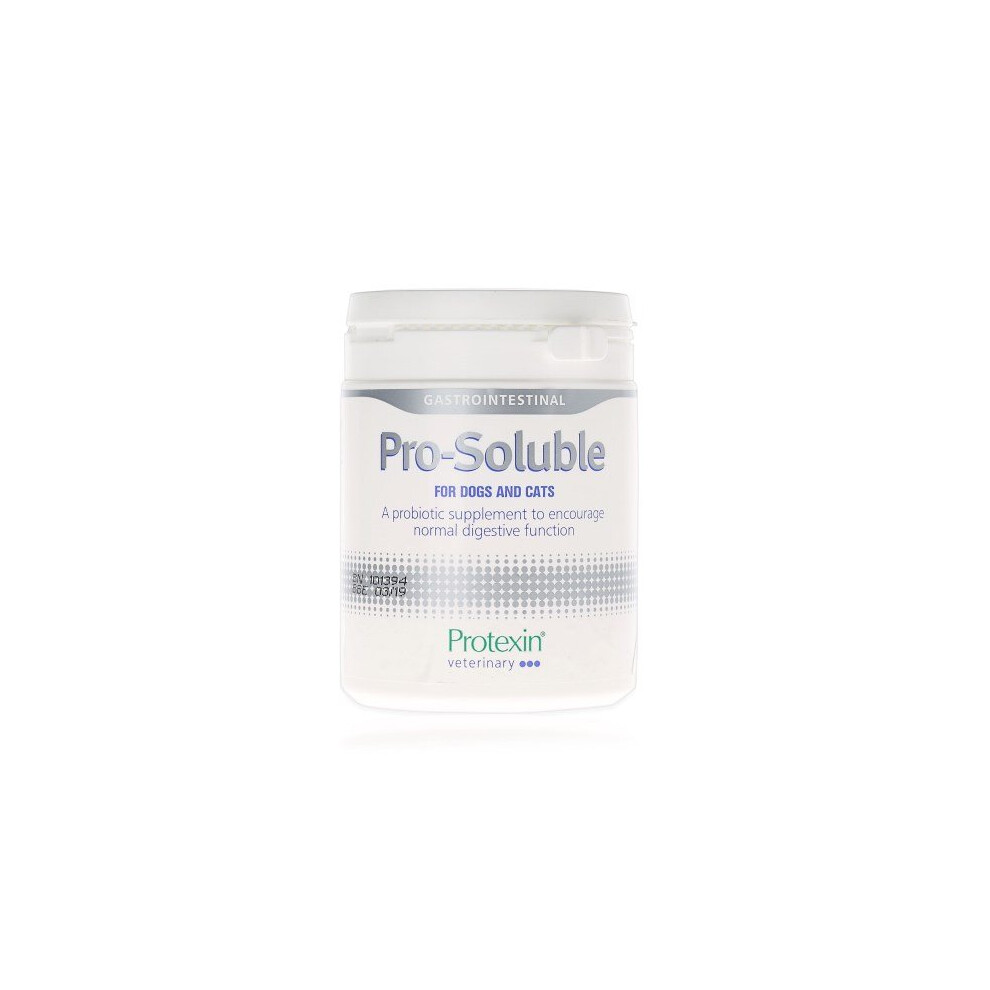 Protexin Pro-Soluble Probiotic For Dogs & Cats 150G - Supports Digestion & Immunity (Eu-Registered Enterococcus Faecium Ncimb 10415/E1707)