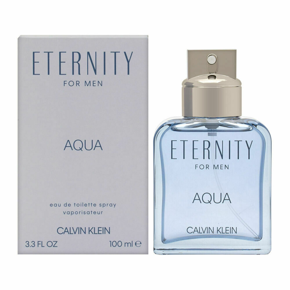 Eternity Aqua by Calvin Klein for Men 3.3 oz EDT Spray