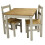 Mercers Furniture Corona Dining Table Set 2 Chairs Grey Wooden Pine Wood Kitchen Square 3