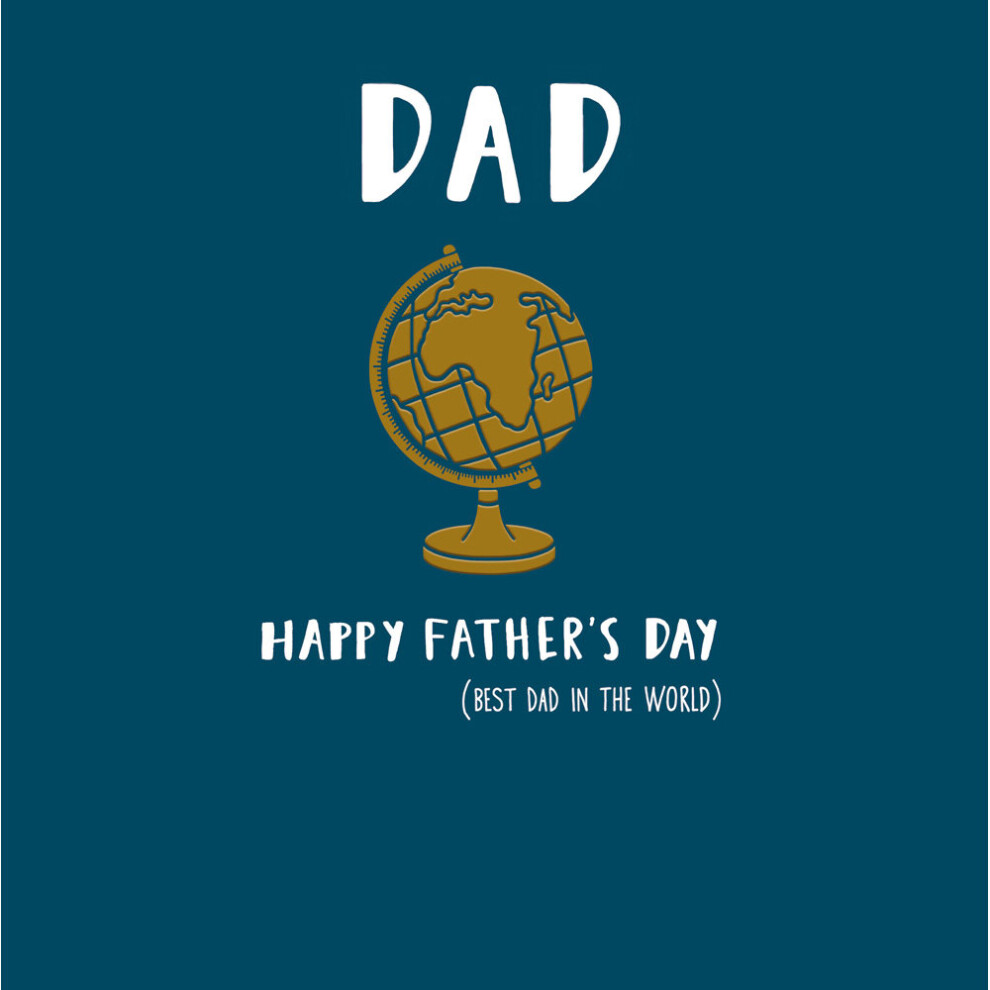 Best Dad In The World Happy Father's Day Greeting Card Fathers Day Cards