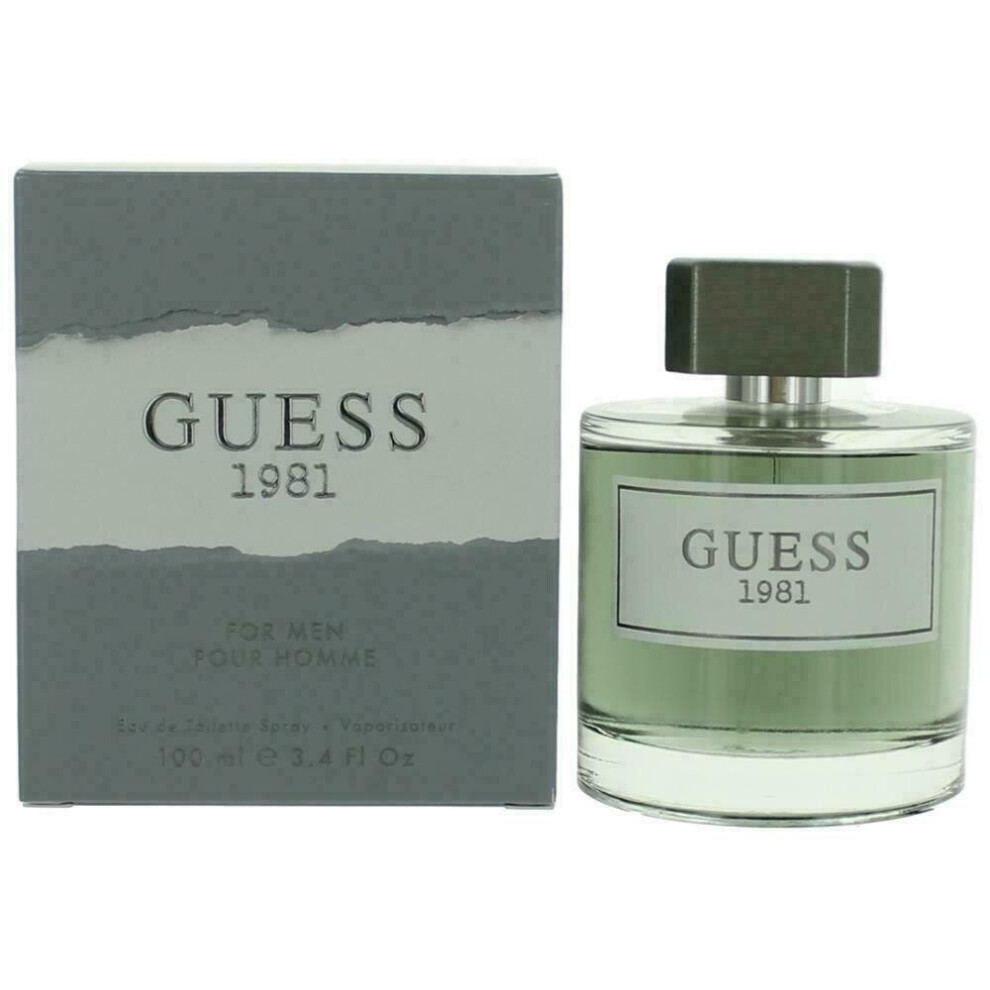 Guess 1981 by Guess, 3.4 oz EDT Spray for Men NEW