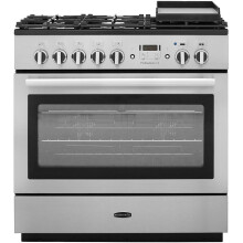 Rangemaster Professional Plus FX PROP90FXDFFSS/C 90cm Dual Fuel Range Cooker - Stainless Steel / Chrome