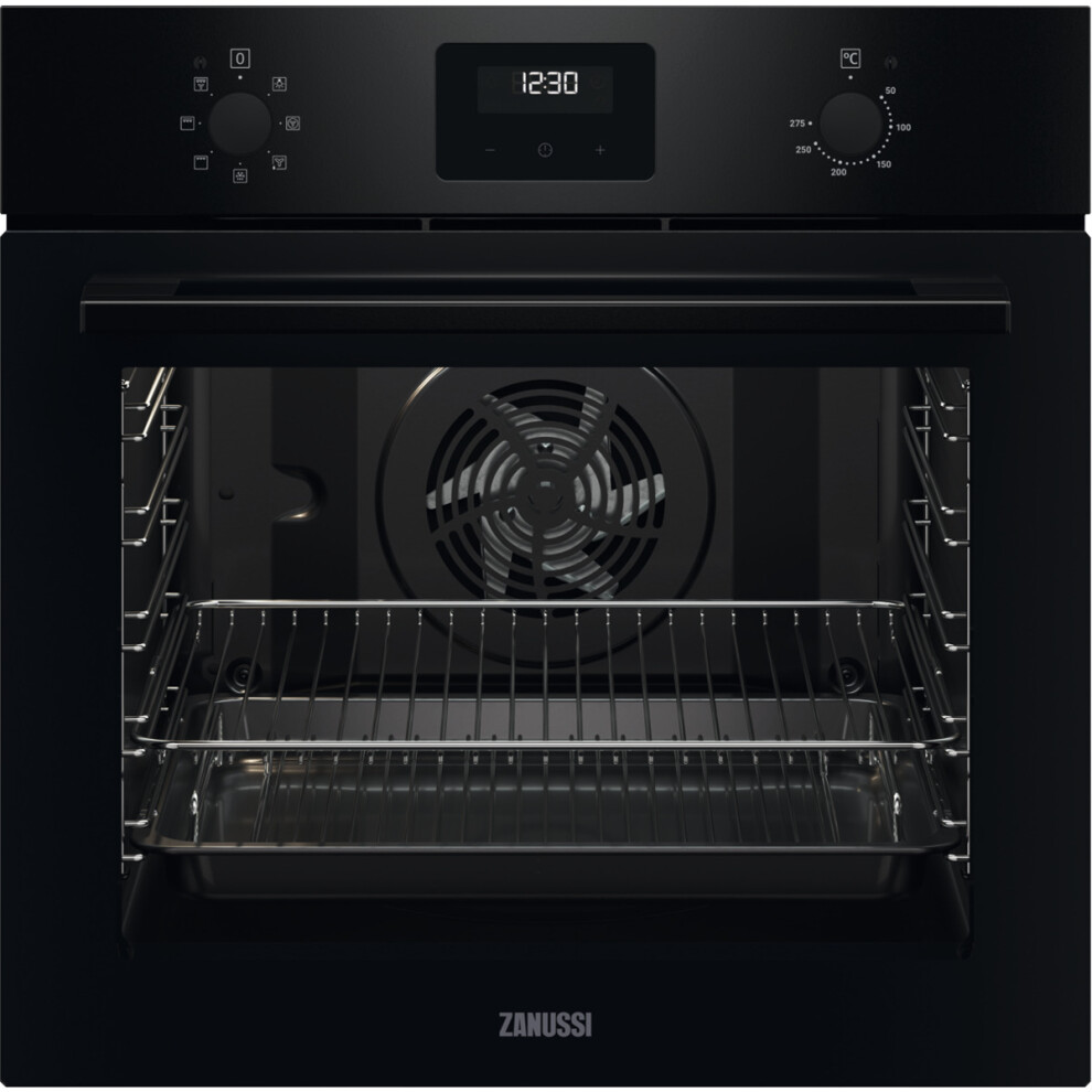 Zanussi ZOHNX3K1 Built In 59cm A Electric Single Oven Black New