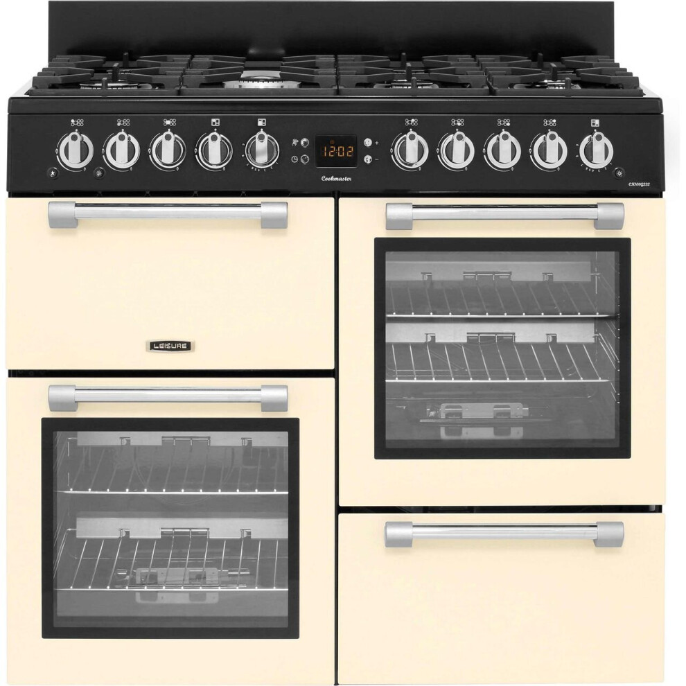 Leisure Cookmaster Ck100g232c 100Cm Gas Range Cooker - Cream