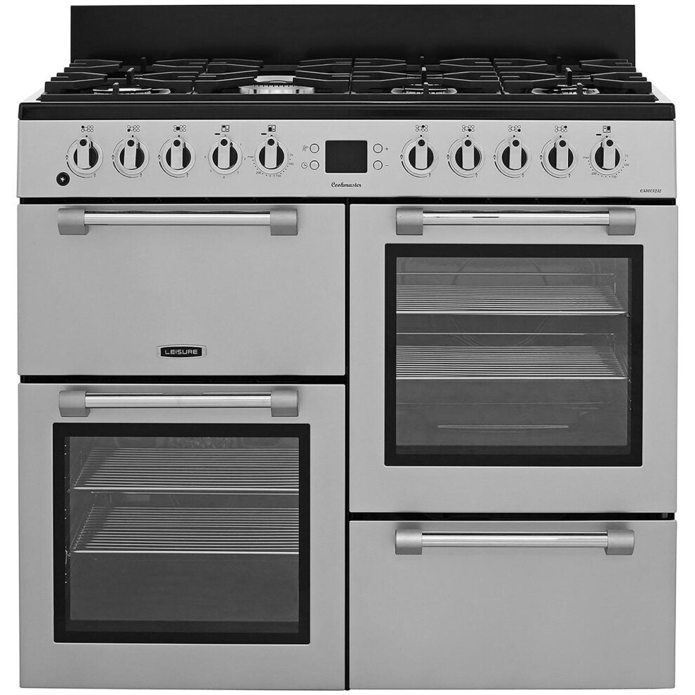 Leisure Cookmaster 100 Ck100f232s 100Cm Dual Fuel Range Cooker - Silver