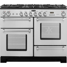 Rangemaster KCH110DFFSS/C Kitchener 110cm 6 Burners Dual Fuel Range Cooker