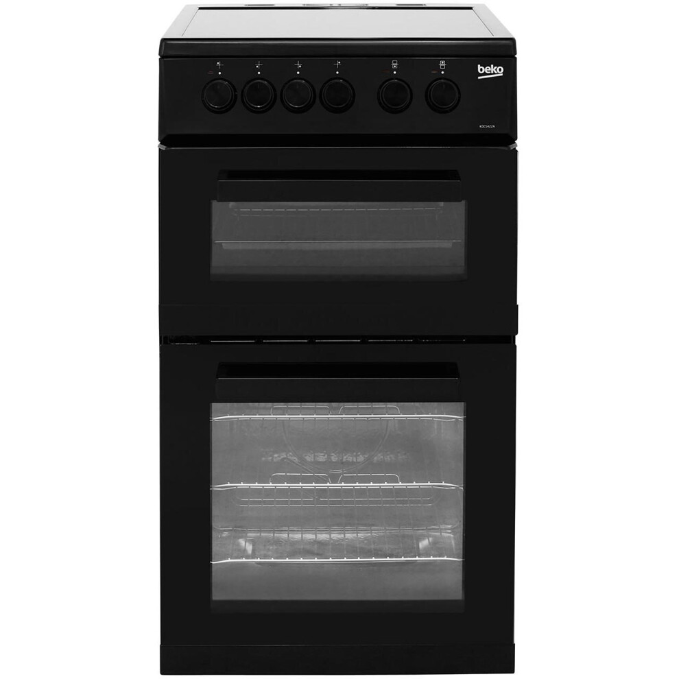 Beko KDC5422AK 50cm Electric Cooker With Ceramic Hob - Black