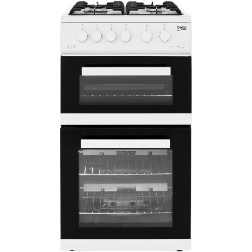 Beko KDG582W 50cm Gas Cooker with Full Width Gas Grill White on OnBuy