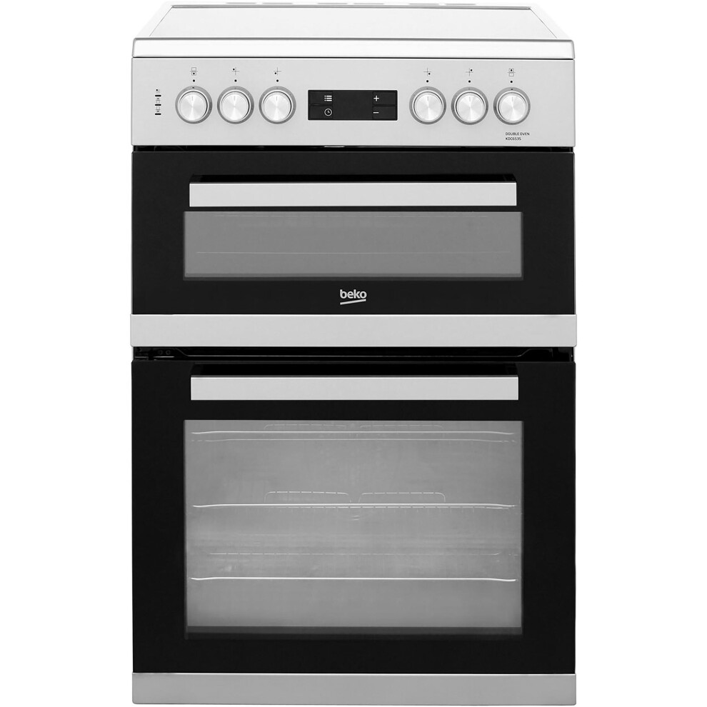 Beko KDC653S 60cm Electric Cooker with Ceramic Hob - Silver