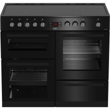 Beko KDVC100K 100cm Electric Range Cooker with Ceramic Hob - Black