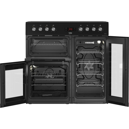 Beko Beko KDVC90K 90cm Electric Range Cooker with Ceramic Hob - Black 2