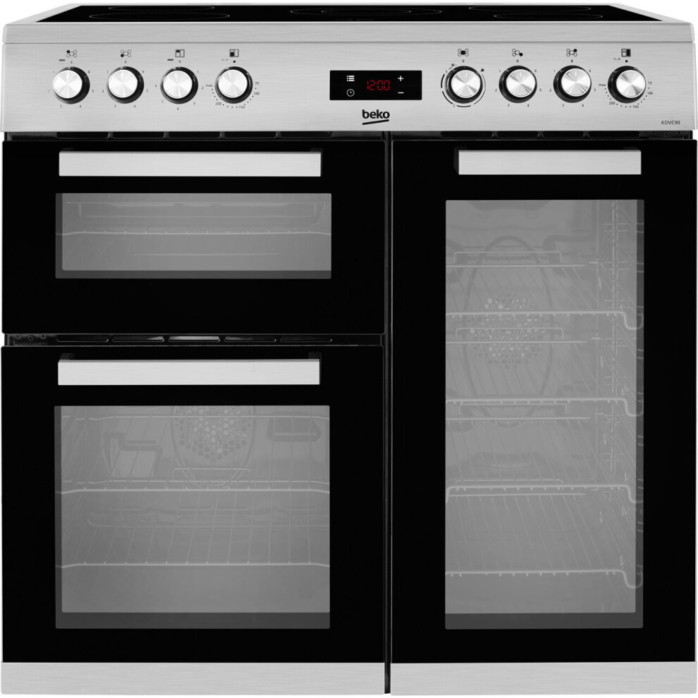 Beko KDVC90X 90cm 5 Burners  Electric Range Cooker Stainless Steel