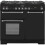 Rangemaster Rangemaster KCH100DFFBL/C Kitchener 100cm 5 Burners  Dual Fuel Range Cooker 1