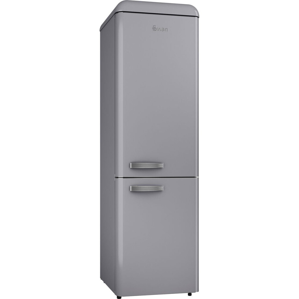 Swan Retro Slimline SR11025GRN 70/30 Fridge Freezer - Grey