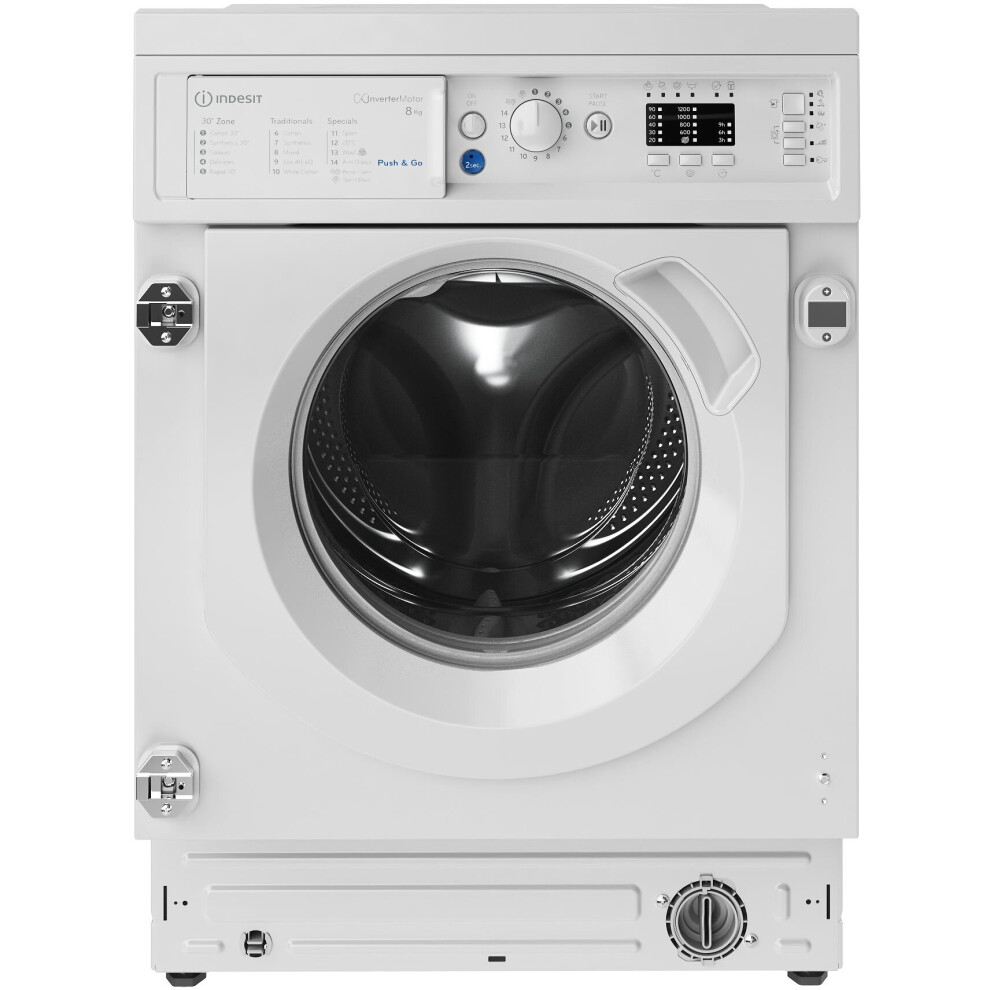 Indesit BIWMIL81284UK ++ Rated C Rated Integrated 8Kg 1200 RPM Washing