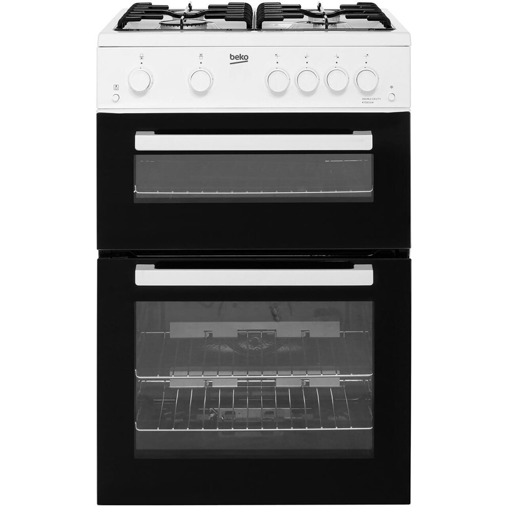 Beko KTG611W Gas Cooker With Gas Hob 60cm Free Standing White New