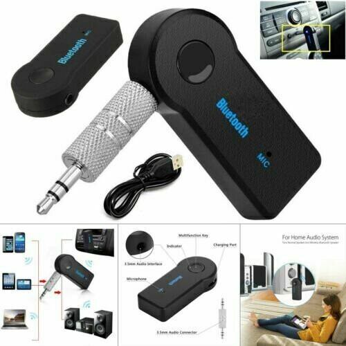 3.5mm Car Wireless Bluetooth V3.0 Audio Receiver Adapter Mini USB 1