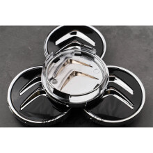 Set of 4 Black Citroen alloy wheel caps 60mm