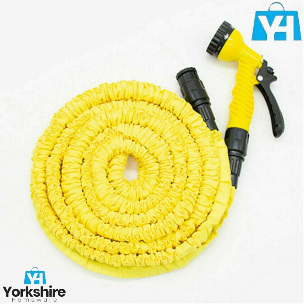 150 Feet Yellow Garden Hose Pipe 46M Water Magic Retractable Spray Gun