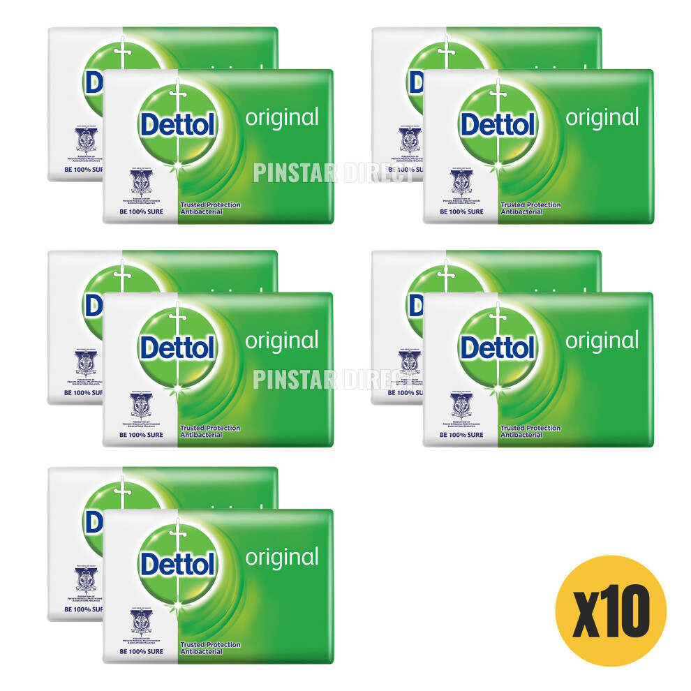 Dettol Original Antibacterial Bar Soap 105g x10