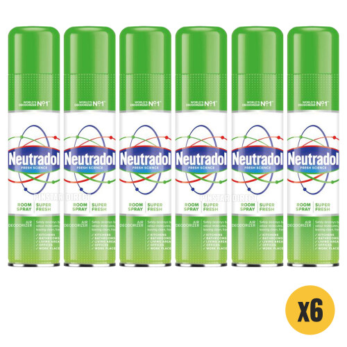 Neutradol Super Fresh Room Spray 300ml x6