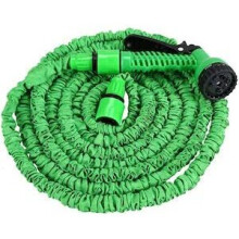 (Green, 25FT) Expandable Garden Hose With 7 Functions Spray Gun