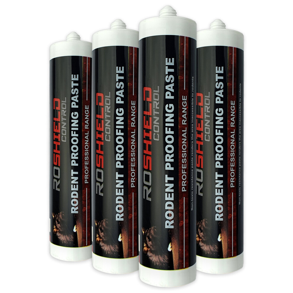 Roshield (Pack Of 4) Rodent Proofing & Prevention Mastic